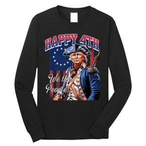 Biden 4th Of July Great Again Patriotic Trump Long Sleeve Shirt