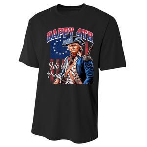 Biden 4th Of July Great Again Patriotic Trump Performance Sprint T-Shirt