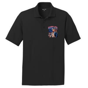 Biden 4th Of July Great Again Patriotic Trump PosiCharge RacerMesh Polo