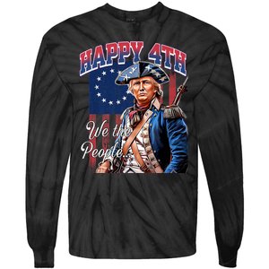 Biden 4th Of July Great Again Patriotic Trump Tie-Dye Long Sleeve Shirt