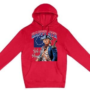 Biden 4th Of July Great Again Patriotic Trump Premium Pullover Hoodie