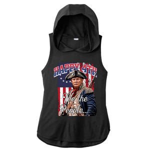 Biden 4th Of July Great Again Patriotic Trump Ladies PosiCharge Tri-Blend Wicking Draft Hoodie Tank