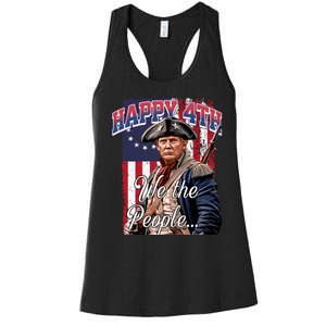 Biden 4th Of July Great Again Patriotic Trump Women's Racerback Tank