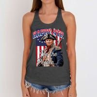 Biden 4th Of July Great Again Patriotic Trump Women's Knotted Racerback Tank