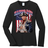 Biden 4th Of July Great Again Patriotic Trump Ladies Long Sleeve Shirt