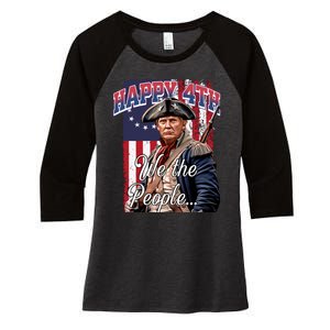 Biden 4th Of July Great Again Patriotic Trump Women's Tri-Blend 3/4-Sleeve Raglan Shirt