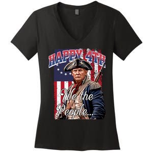 Biden 4th Of July Great Again Patriotic Trump Women's V-Neck T-Shirt