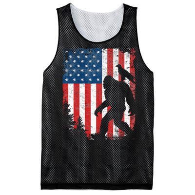 Bigfoot 4th of July Bald Eagle American USA Flag Patriotic Mesh Reversible Basketball Jersey Tank