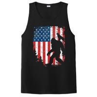 Bigfoot 4th of July Bald Eagle American USA Flag Patriotic PosiCharge Competitor Tank