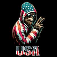 Bigfoot 4th Of July Usa Patriotic Sasquatch Backpack