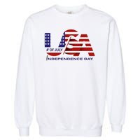 Beautiful 4th Of July Independence Day Garment-Dyed Sweatshirt