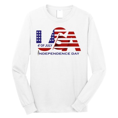 Beautiful 4th Of July Independence Day Long Sleeve Shirt