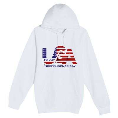 Beautiful 4th Of July Independence Day Premium Pullover Hoodie