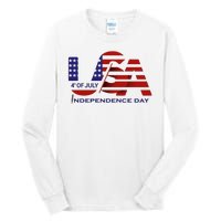 Beautiful 4th Of July Independence Day Tall Long Sleeve T-Shirt