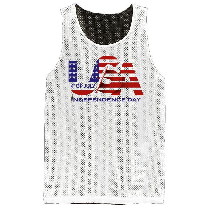 Beautiful 4th Of July Independence Day Mesh Reversible Basketball Jersey Tank