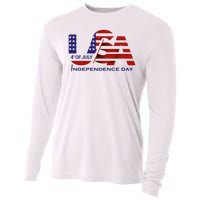 Beautiful 4th Of July Independence Day Cooling Performance Long Sleeve Crew