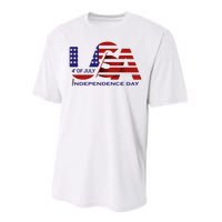 Beautiful 4th Of July Independence Day Performance Sprint T-Shirt