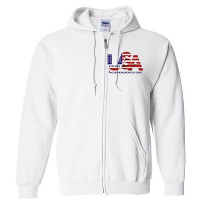 Beautiful 4th Of July Independence Day Full Zip Hoodie