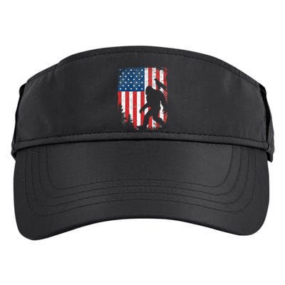 Bigfoot 4th Of July Bald Eagle American USA Flag Patriotic Adult Drive Performance Visor
