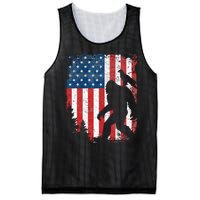 Bigfoot 4th Of July Bald Eagle American USA Flag Patriotic Mesh Reversible Basketball Jersey Tank