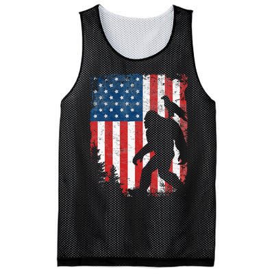 Bigfoot 4th Of July Bald Eagle American USA Flag Patriotic Mesh Reversible Basketball Jersey Tank