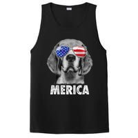 Beagle 4th Of July Merica Sunglasses Usa American Flag PosiCharge Competitor Tank