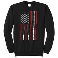 Baseball 4th Of July American Flag Patriotic Sports Player Sweatshirt