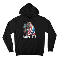 Bigfoot 4th Of July Happy 4th Patriotic Usa Hoodie