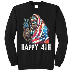 Bigfoot 4th Of July Happy 4th Patriotic Usa Sweatshirt