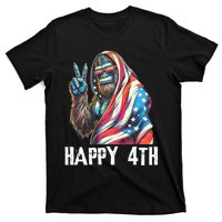 Bigfoot 4th Of July Happy 4th Patriotic Usa T-Shirt