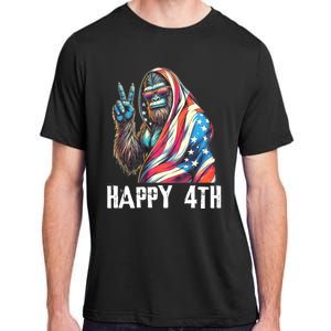 Bigfoot 4th Of July Happy 4th Patriotic Usa Adult ChromaSoft Performance T-Shirt