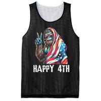 Bigfoot 4th Of July Happy 4th Patriotic Usa Mesh Reversible Basketball Jersey Tank