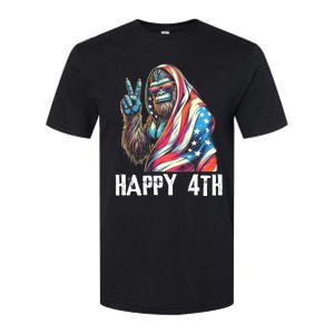 Bigfoot 4th Of July Happy 4th Patriotic Usa Softstyle CVC T-Shirt