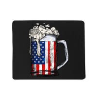 Beer 4th Of July  American Flag Drinking Mug Gifts Mousepad