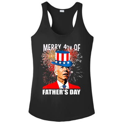 Biden 4th Of July Joe Biden Happy Father's Day Funny Ladies PosiCharge Competitor Racerback Tank