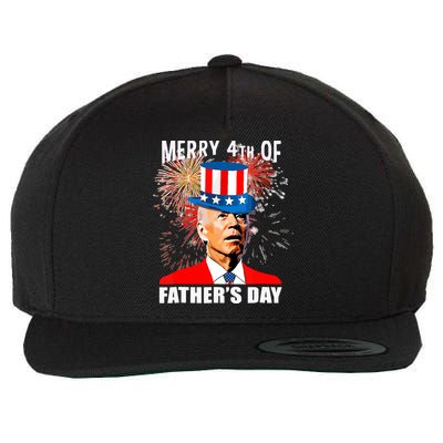 Biden 4th Of July Joe Biden Happy Father's Day Funny Wool Snapback Cap