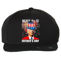 Biden 4th Of July Joe Biden Happy Father's Day Funny Wool Snapback Cap