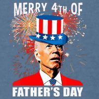 Biden 4th Of July Joe Biden Happy Father's Day Funny Garment-Dyed Sweatshirt