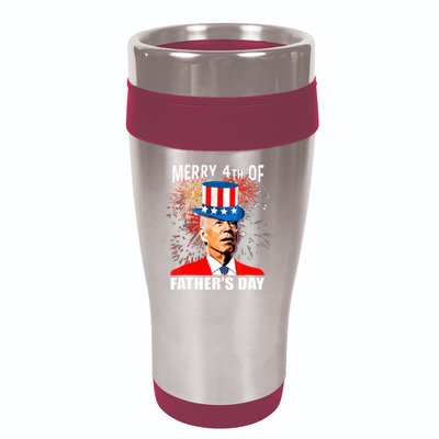 Biden 4th Of July Joe Biden Happy Father's Day Funny 16oz Travel Tumbler