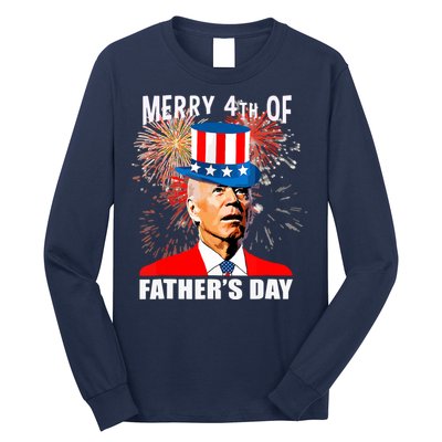 Biden 4th Of July Joe Biden Happy Father's Day Funny Long Sleeve Shirt