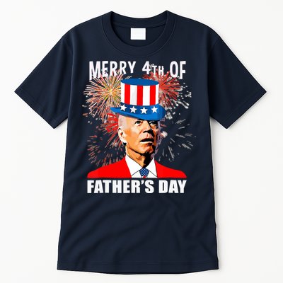 Biden 4th Of July Joe Biden Happy Father's Day Funny Tall T-Shirt