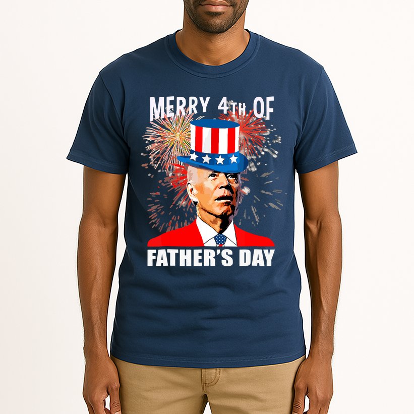 Biden 4th Of July Joe Biden Happy Father's Day Funny Tall T-Shirt