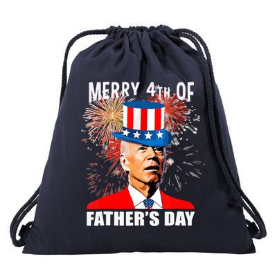 Biden 4th Of July Joe Biden Happy Father's Day Funny Drawstring Bag
