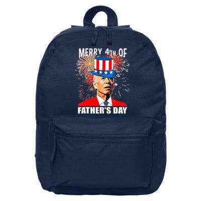 Biden 4th Of July Joe Biden Happy Father's Day Funny 16 in Basic Backpack