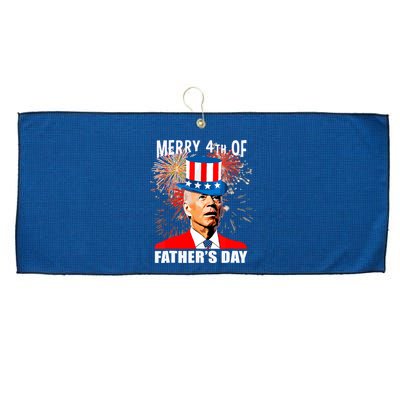 Biden 4th Of July Joe Biden Happy Father's Day Funny Large Microfiber Waffle Golf Towel