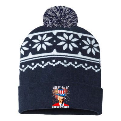 Biden 4th Of July Joe Biden Happy Father's Day Funny USA-Made Snowflake Beanie