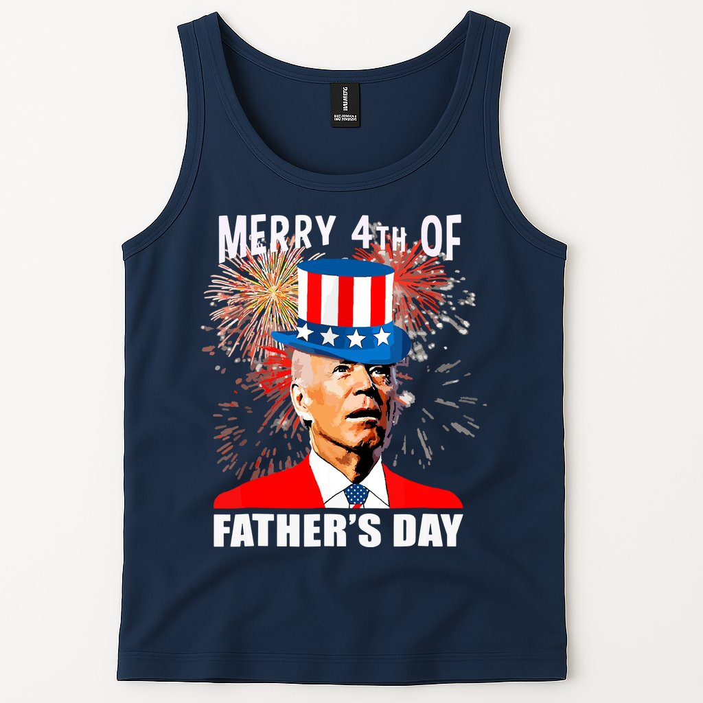 Biden 4th Of July Joe Biden Happy Father's Day Funny Tank Top