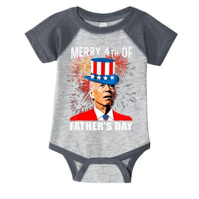 Biden 4th Of July Joe Biden Happy Father's Day Funny Infant Baby Jersey Bodysuit