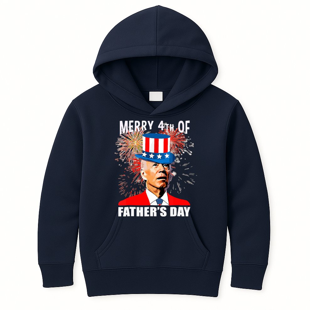 Biden 4th Of July Joe Biden Happy Father's Day Funny Kids Hoodie