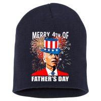 Biden 4th Of July Joe Biden Happy Father's Day Funny Short Acrylic Beanie